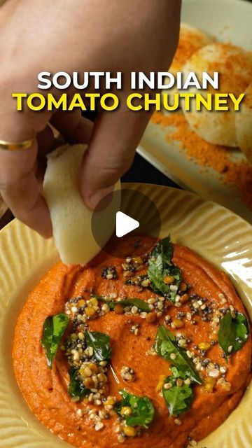 The Chutney Life Recipes, Easy Breakfast Ideas Healthy Indian, Indian Food Recipes Vegetarian Healthy, Easy Chutney Recipes Indian, Quick Chutney Recipes, How To Make Tomato Chutney, Dosa Red Chutney Recipe, Easy South Indian Breakfast Recipes, South Indian Curry Recipes