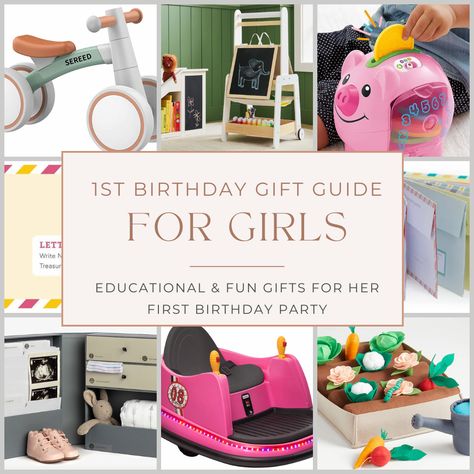 Looking for the perfect 1st birthday gift? Discover a curated list of thoughtful and memorable first birthday gift ideas that will not only delight the little one but also make parents smile. Explore unique and practical gift options for girl. First Birthday Gifts For Daughter, Presents For 1 Year Girl, First Birthday Girl Gift Ideas, 1st Birthday Gift Ideas Girl, 1st Birthday Present Girl, Gifts For One Year Old Girl, One Year Old Christmas Gifts, One Year Old Gift Ideas, Baby Book Ideas