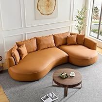 Leather Curved Sofa, Leather Chaise Sofa, Large Sectional Couch, Leather Sofa Couch, Couch For Living Room, Curved Sectional, Couch With Chaise, Leather Chaise, Leather Sofa Set