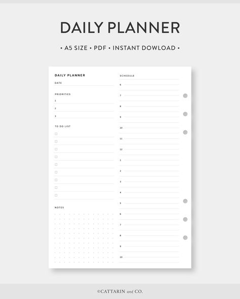 This printable planner is perfect for those who want to stay organized and productive throughout the day. It features a simple design with plenty of space to write down your tasks, appointments, and notes. The planner is also undated, so you can use it for any time of year.

Get your copy today and start taking control of your day!

Download now: A5 Daily Planner Printable Free, Effective To Do List, Daily Planner Minimalist, Minimalistic Planner, Simple Daily Planner, Daily Planner Printables Free, Business Productivity, Ipad Essentials, Daily Schedule Planner