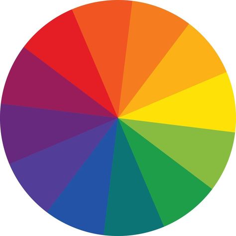 Twelve part RGB color wheel. Color wheel sign. Color circle with twelve colors symbol. Flat vector Icon for drawing, painting apps and websites. flat style. Color Circle Colour Wheel, Victor Drawing, Color Wheel Drawing, Diy Color Wheel, Colour Wheel Art, Color Wheel Interior Design, 12 Color Wheel, Colour Circle, Color Wheel Design