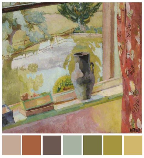 Art Bead Scene Blog: September Monthly Challenge Palette & Inspiration Duncan Grant, Vanessa Bell, Bloomsbury Group, Bell Art, Virginia Woolf, Art Uk, The Pond, East Sussex, British Museum