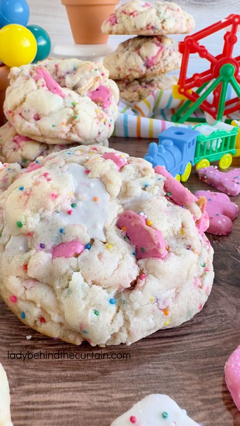 Large Gourmet Circus Animal Sugar Cookies Chewy Cookie Recipes, Animal Sugar Cookies, Animal Cookies Recipe, Circus Cookies, Gourmet Cookie, Circus Animal Cookie, Cookie Recipes Chewy, Frozen Cookie Dough, Frozen Cookies