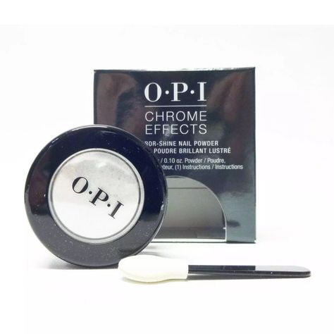 Opi Chrome, Best White Nail Polish, Nail Chrome Powder, Gel Nails Shape, Tin Can Man, Nail Chrome, Chrome Nail Polish, Chrome Nail Powder, Manicure Nail Designs