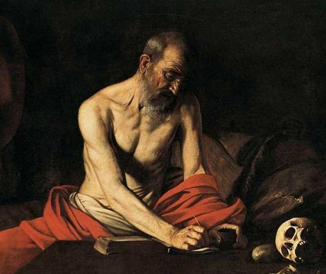 Michelangelo Caravaggio, Michelangelo Paintings, Saint Jerome, Caravaggio Paintings, St Jerome, Baroque Painting, Italian Paintings, Baroque Art, Italian Painters