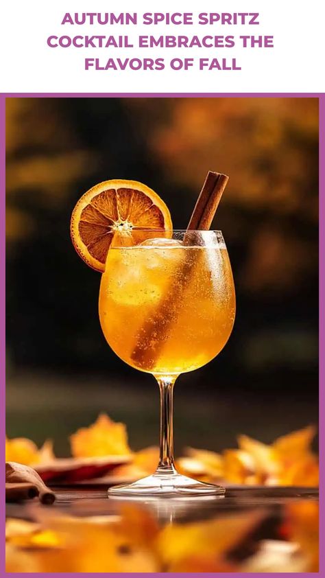 Looking for the perfect fall drink recipe to cozy up with? Try our Autumn Spice Spritz Cocktail! This delightful concoction combines warm seasonal flavors with a hint of bubbly effervescence. Whether you're hosting a fall gathering or simply relaxing at home, this refreshing cocktail is sure to elevate your autumn experience. Embrace the flavors of the season with every sip of this festive drink. Bring out the autumn vibes and impress your guests with this easy-to-make fall drinks alcohol recipe Fall Drinks Alcohol Recipes, Cocktail Shoot, Fall Drinks Alcohol, Fall Drink Recipes, Party Food Bar, Spritz Cocktail, Winter Cocktail, Types Of Cocktails, Fall Drink