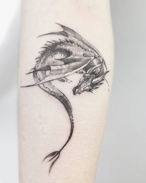 Book Dragon Tattoo, Rat Tattoo, Sleeping Dragon, Rock Tattoo, Dragon Tattoo For Women, Petite Tattoos, Dark Art Tattoo, Dragon Tattoo Designs, Arm Tattoos For Women