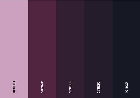 Dark Purple And Black Color Palette, Color Palette Dark Pink, Purple And Black Color Scheme, Dark Purple Pallet, Black Pink Colour Palette, Pink Goth Color Palette, Purple And Black Colour Palette, Bright Color Palette With Black, Pink Purple Black Color Palette