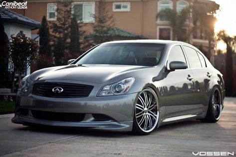 Gray Metallic Infiniti G37 Gets Black Billet Grille and More G37 Convertible, Infiniti G37 Sedan, G37 Sedan, 20 Inch Wheels, Infiniti G37, Infiniti Q50, The Gray, Instagram Inspiration, Cars And Motorcycles