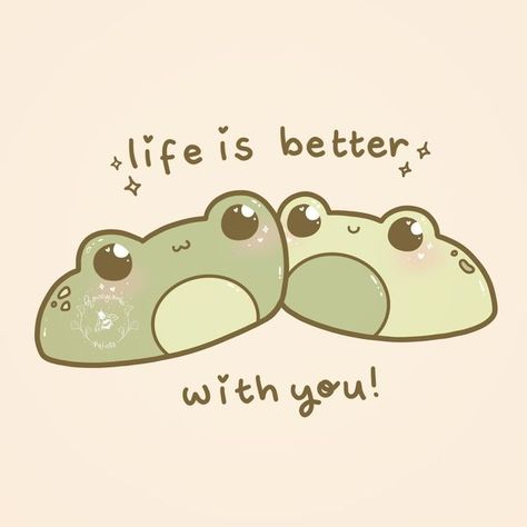 Love Cute Pics, Things To Make U Feel Better, Life Is Better With You, Cute Drawings Frogs, Hope You Feel Better, I Hope You Feel Better, I Love Life, Instagram Comments, Frog Love