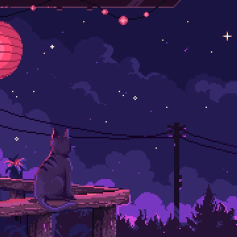 SUDIO on Behance Cat Wallpaper, Pixel Art, Gif, Stars, Red, Anime, Art