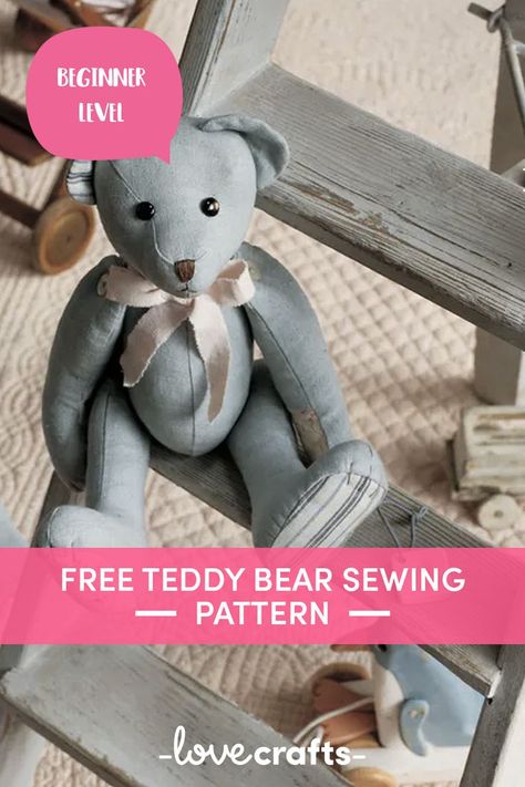 Sewing Teddy Bear Pattern Free, Sew A Teddy Bear Free Pattern, Free Teddy Bear Pattern Sewing Diy, Stuffed Bear Sewing Pattern Free, Diy Bear Pattern, How To Make A Memory Bear Free Pattern, Free Teddy Bear Patterns To Sew, Memory Bear Patterns Free Printable, Stuffed Teddy Bear Patterns Free