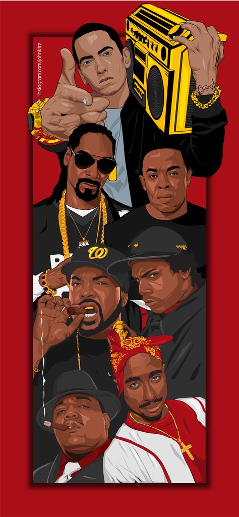 Compilation of Rap Legends Rap Legends, Thug Life Wallpaper, Tupac Art, Tupac Wallpaper, Hip Hop Wallpaper, Eminem Wallpapers, Arte Do Hip Hop, Dope Cartoons, Eazy E