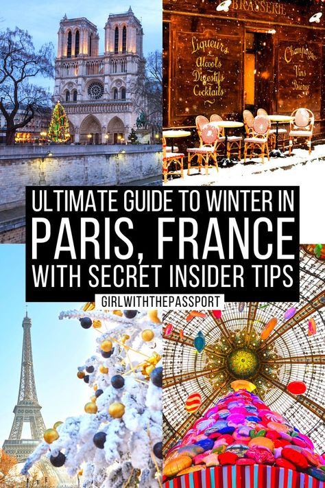 The Ultimate Guide to Winter in Paris, France with Secret Expert Tips! France In Winter, Must Do In Paris, Places To Eat In Paris, Paris In February, Paris In Winter, Paris In January, Paris Places, Paris Trip Planning, Paris In December