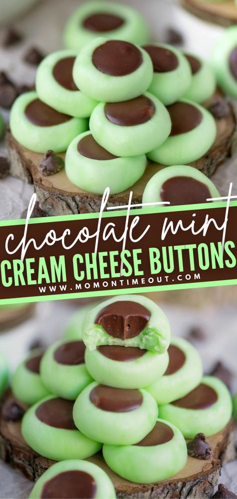 Mint Cream Cheese Buttons, Candy Mints Recipe, Chocolate Mint Cream Cheese Buttons, Christmas Butter Mints Recipe, Cream Cheese Mint Wreaths, Green Mint Cookies, Junior Mints Recipe, Mint Christmas Candy, Cream De Mint Recipes