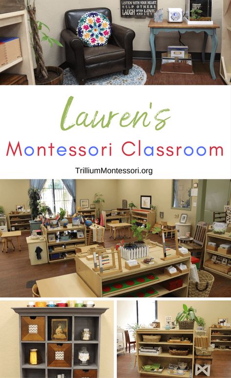 I am so excited to bring you an updated tour of Lauren’s classroom!  A couple of years ago, Lauren shared photos of her beautiful Montessori environment as part of our Classroom Showcase Series.  You can see the original post here, and see her stunning outdoor space here. Lauren was kind enough to offer us a … Montessori Classroom Furniture, Montessori Classroom Layout, Elementary Montessori, Montessori At Home, Montessori Environment, Montessori Elementary, Classroom Tour, Wellness Mama, Montessori Homeschool