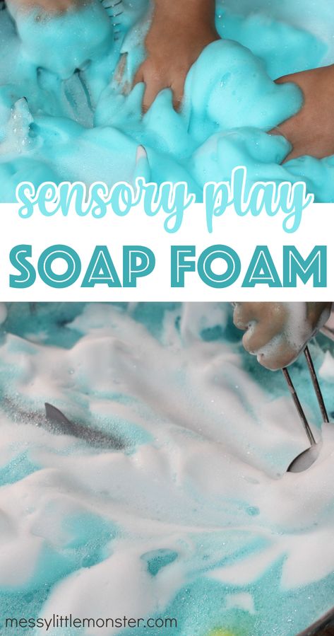 Pirate Messy Play, Pirate Sensory Play, Sensory Play Activities Preschool, Dolphin Activities For Preschool, Realistic Paper Flowers, Sensory Play Recipes, Messy Play Activities, How To Make Foam, Sensory Activities For Preschoolers