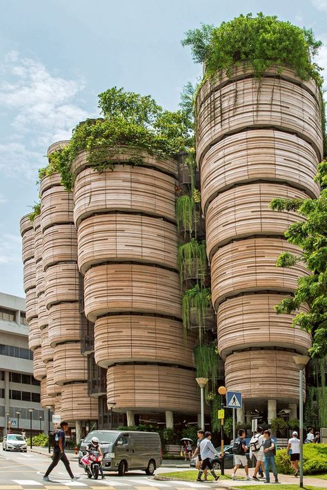 If you love architecture and design, then Singapore is a great place to visit. Moreso if you are into sustainble designs - even some of their non-touristy architecture are green. #sustainability #architecturetrend #biophilic #designtrend #green #greenbuilding #livablecity Photo source: Arquitectura Viva Cozy Home Living Room, Green Building Concept, Green Architecture Concept, Green Building Architecture, Sustainable Building Design, Biophilic Architecture, Art Deco Mid Century Modern, Singapore Architecture, Palette Wall