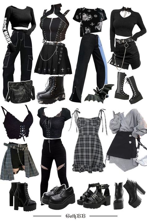 Gothic Pastel, Punk Cosplay, Clothing Grunge, Emo Clothes, Punk Style Outfits, Egirl Fashion, E Girl Outfits, Grunge Clothing, Punk Clothing