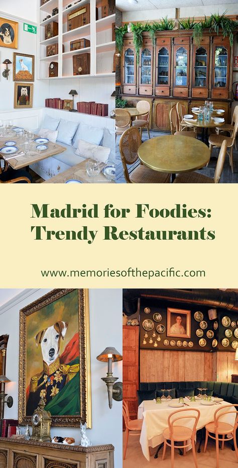 Best Madrid Restaurants, Best Restaurants In Madrid Spain, Madrid Coffee Shops, Madrid Spain Restaurants, Madrid Restaurants Dinner, Restaurants Madrid, Breakfast In Madrid, Madrid Bars, Madrid Nightlife