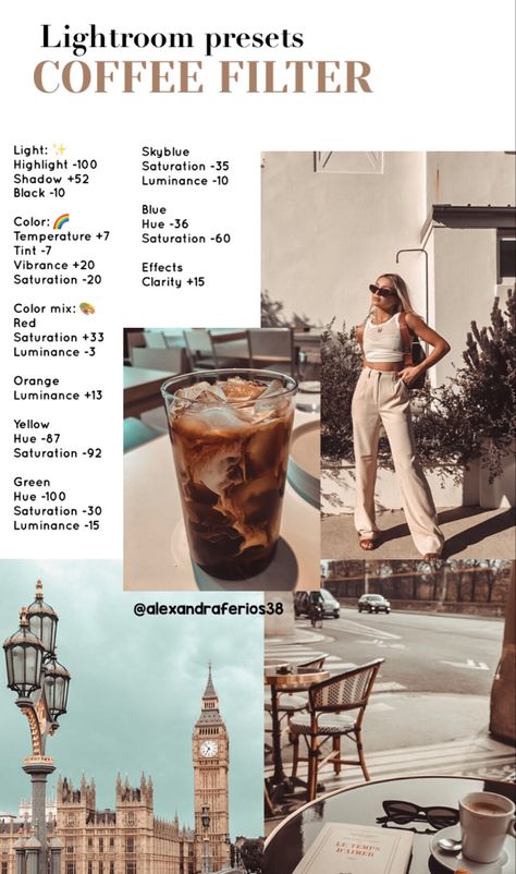 Aesthetic Photo Edits Ideas Lightroom, Vintage Light Room Edit, Vintage Editing Lightroom, Lightroom Edit Ideas, Lightroom Presets For Portraits Tutorial, Aesthetic Edit In Lightroom, Photo Preset Ideas, Vintage Photo Editing Lightroom, Lightroom Coffee Preset