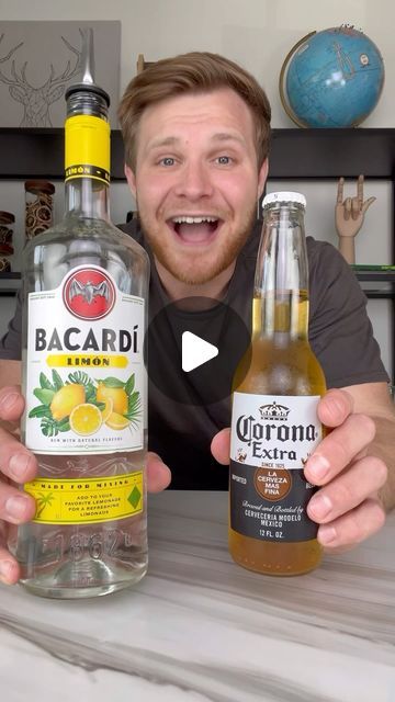 Timthetank on Instagram: "Bacardi Limon & Corona?!" Beer Drinks Recipes, Bacardi Rum Drinks Easy, Lemon Bacardi Drinks, Corona Beer Cocktails, Bacardi Limon Drinks, Bacardi Rum Drinks, Bacardi Lemon, Bacardi Drinks, Patio Drinks