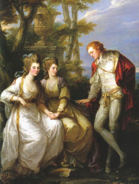 Angelica Kauffmann, Portrait of Lady Georgiana, Lady Henrietta Frances and George John Spencer, Viscount Althorp, oil on canvas, 1774 (Alhorp) Georgiana Duchess Of Devonshire, Georgiana Cavendish, Angelica Kauffmann, Althorp House, Duchess Of Devonshire, The Duchess Of Devonshire, Duke Of Devonshire, John Spencer, Spencer Family