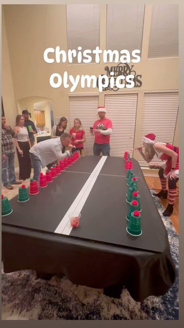 Never_Done_DIY on Instagram: "Gear up for a holly jolly showdown at your next holiday gathering with Christmas Olympics. What games does your family play? What games should we add to Christmas Olympics! 🎅🎄 Get ready to sprint like Santa, throw like champions, and throw bows like elves. Join us in the ultimate festive challenge and let the games begin! 🌟❄️" Thanksgiving Family Olympics, Holiday Games With Prizes, Holiday Family Crafts, Large Christmas Party Games, Indoor Family Olympic Games, Christmas Family Olympics Games, Human Christmas Tree Game, Holiday Olympic Games, Fun Holiday Games For Adults