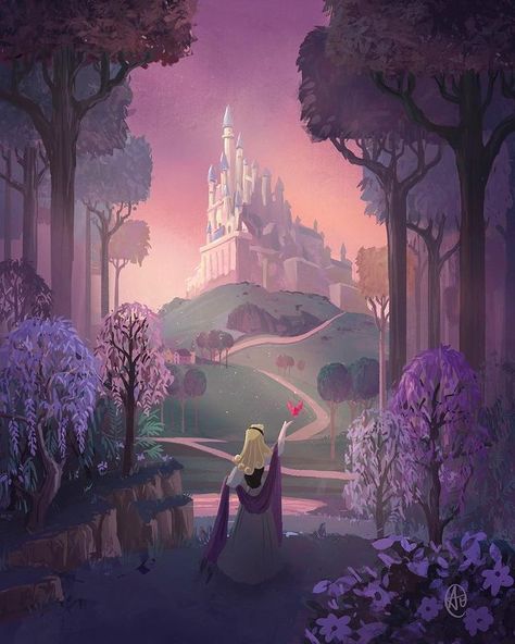 Infinite zoom illustration using procreate and Mental canvas or endlesspaper Infinite Zoom Art, Dream Poster, Sleeping Beauty Maleficent, Once Upon A Dream, Disney Princess Aurora, Images Disney, Sleeping Beauty Castle, Wallpaper Disney, Princess Wallpaper