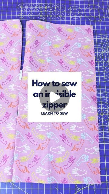 Inserting An Invisible Zipper, Invisible Zipper Tutorial Videos, How To Put In An Invisible Zipper, How To Install An Invisible Zipper, Sewing Invisible Zipper Tutorials, How To Insert An Invisible Zipper, Sewing In A Zipper, Hidden Zipper Tutorial, How To Put Zipper In Dress