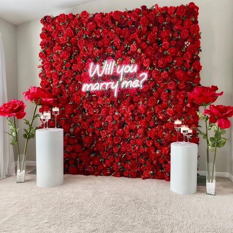 3d Flower Wall Decor, Valentines Event, Rose Flower Wall, Flower Wall Rental, Outdoor Wedding Backdrops, Roll Up Curtains, Flower Walls, Flower Wall Backdrop, Wedding Proposals