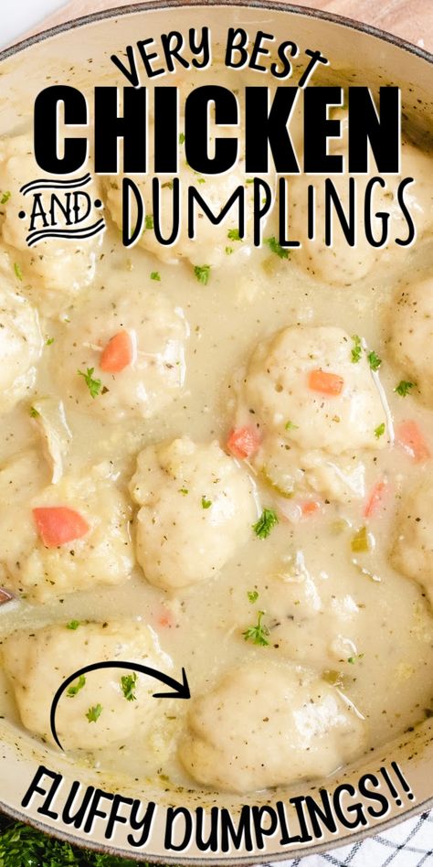 Dumplings Dinner, Chicken And Dumplin Recipe, Dumplin Recipe, Best Chicken And Dumplings, Melt In Your Mouth Chicken, Chicken Dumplings Recipe, Chicken And Dumplings Recipe, Homemade Chicken And Dumplings, Crockpot Chicken And Dumplings