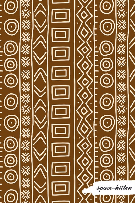 Tribal motifs in brown and white | seamless pattern | line art | motifs | african Traditional African Patterns, African Motifs Pattern, African Pattern Design Graphics, South African Patterns, Afrofuturism Design, African Pattern Art, African Graphic Design, Boho Motifs, African Fabric Patterns