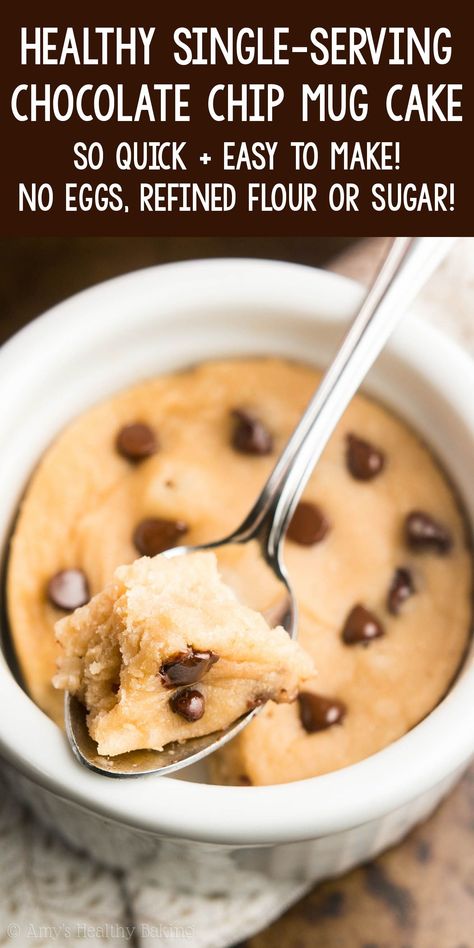 Vegan Single Serve Dessert, Desserts With Chocolate, Pantry Microwave, Mug Cookie Recipes, Microwave Chocolate Chip Cookie, Raclette Originale, Chocolate Chip Mug Cake, Desserts With Chocolate Chips, Chip Mug