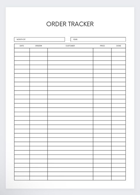 Order Tracker Form,small Business Planner,order Purchase Form,business Order Template,order Record,order Tracker,order Planner,order List - Etsy freeprintableplanner #plannerestudosparaimprimir Business Excel Templates, Small Business Order Forms, Business Daily Planner, Business Planner Printables, Goal Planner Free, Online Business Planner, Business Tracker, Order Tracker, Meal Planner Printable Free