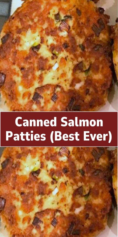 Turn canned salmon into a delightful meal with these Pink Salmon Recipes, Baked Salmon Patties, Canned Salmon Patties, Canned Salmon Recipes, Salmon Cakes Recipe, Salmon Recipes Baked Healthy, Seafood Dish Recipes, Canned Salmon, Salmon Patties Recipe