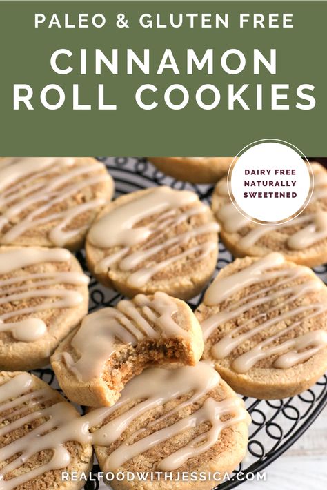 Cinnamon Roll Cookies Gluten Free, Paleo Cinnamon Cookies, Healthy Cinnamon Dessert Recipes, Gf Cinnamon Roll Cookies, Paleo Monster Cookies, Cinnamon Cookies Gluten Free, Gluten And Nut Free Cookies, Gluten Free Sweet Recipes, Healthy Cinnamon Cookies