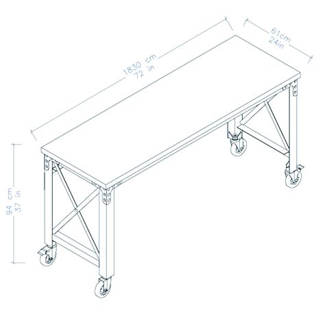 Wooden study desk