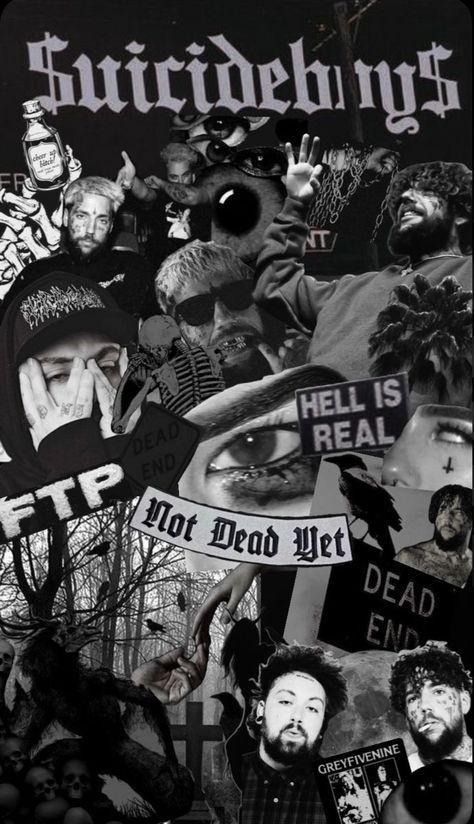 Scrim Rapper Aesthetic, Uicideboy Wallpaper, الفن الرقمي, $b Wallpaper, Goth Wallpaper, Black And White Picture Wall, Iphone Lockscreen Wallpaper, Arte Van Gogh, Emo Wallpaper