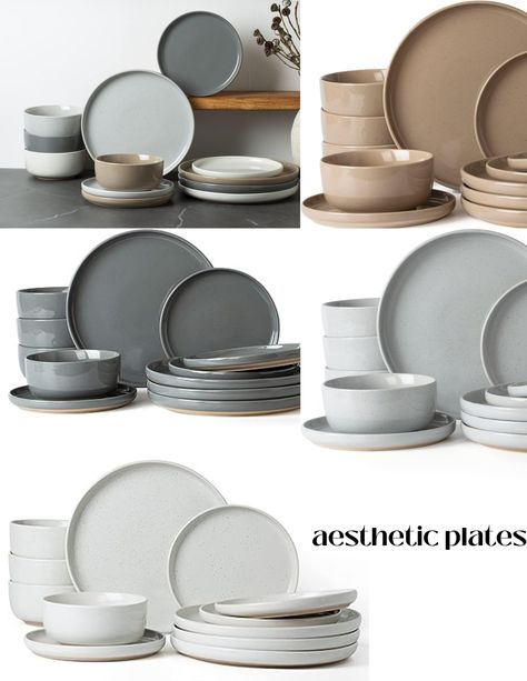 Nice Plates Dinnerware, Utensils Set, Plates For Kitchen, Aesthetic Plates Set, Plates And Bowls Set Aesthetic, Aesthetic Plates And Bowls Set, Aesthetic Dishware, Aesthetic Plates And Bowls, Aesthetic Dishes