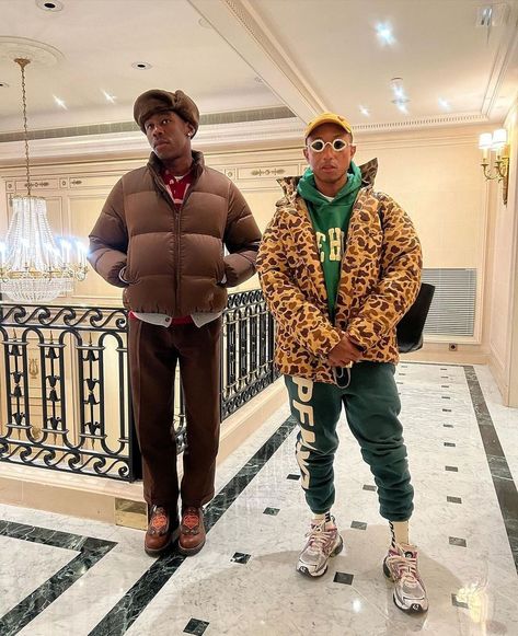 COMPLEX on Instagram: “@feliciathegoat and @pharrell at Virgil Abloh’s final Louis Vuitton show. 🤍” Tyler The Creator Outfits, Street Fashion Men Streetwear, Tyler The Creator, Pharrell Williams, Streetwear Men Outfits, Mens Streetwear, Outfits Aesthetic, Fitness Inspo, Paris Fashion