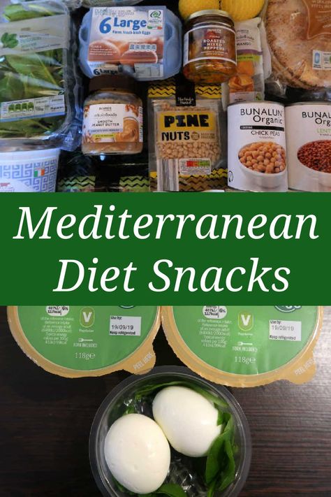 Mediterranean Snack Ideas – the best delicious foods for easy snacks that you can include in a Mediterranean Diet. With a video talking you through some of the snacks I keep to hand. Mediterranean Snacks Ideas On The Go, Meditterean Snacks, Mediterranean Shopping List For Beginners, Snacks Mediterranean Diet, Snacks For Mediterranean Diet, Mediterranean Grocery List On A Budget, Mediterranean Diet Snack Recipes, Easy Mediterranean Diet Snacks, Costco Mediterranean Diet