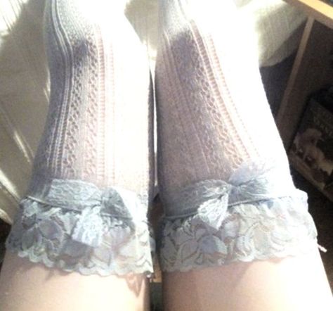 Terrence Loves You, Snow Angels, Blue Dream, Blue Aesthetic, Blue Velvet, Thigh Highs, Girly Things, Lace Shorts, Baby Dolls