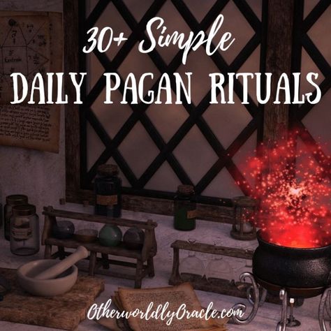 List of 30+ simple daily pagan rituals for everyday paganism Druidism Spirituality, Pagan Life, Pagan Lifestyle, Pagan Beliefs, Wiccan Rituals, Pagan Spirituality, Pagan Crafts, Wiccan Magic, Pagan Rituals