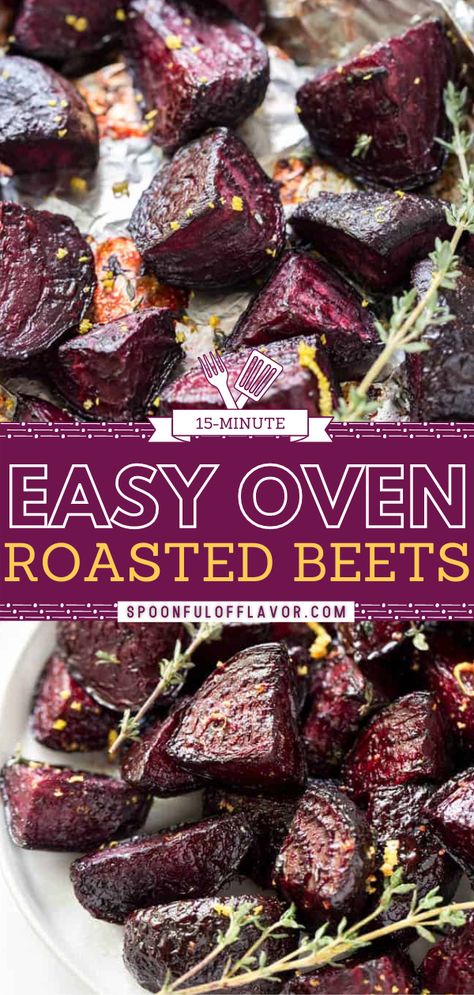 Beets Roasted Recipes, Easy Roasted Beets Recipe, Beets In Oven Recipe, Roasted Beets For Salad, Oven Roasted Beats, Healthy Beets Recipe, Oven Roasted Beets Recipes, Best Roasted Beets Recipe, Roasted Canned Beets