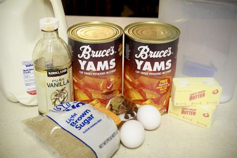 Candied Yams Recipe~ The best in the world! - Tips from a Typical Mom Yams From A Can Recipes, Bruce's Candied Yams Recipe, Can Yams Recipe Easy, Best Yams Recipe, Bruces Yams Recipe, Best Candied Yams, Can Yams Recipe, Stove Top Candied Yams, Canned Sweet Potato Recipes