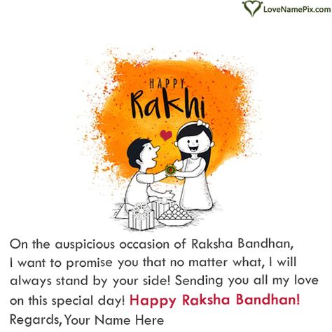 Show your love and care on raksha bandhan with amazing and unique way. We design Best Editor For Raksha Bandhan Wishes Images With Name to give a sweet gift to your brother and sister for free. Cute little sister is tying rakhi to his brother sweet image designed with rakhi wishes quotes you can use to write brother, sister or any name you would like to print on raksha bandhan image. Rakhi Stickers, Rakhi Wishes For Brother, Happy Rakhi Images, Rakhi Message, Happy Raksha Bandhan Quotes, Rakhi Quotes, Rakhi Hampers, Raksha Bandhan Cards, Raksha Bandhan Photos