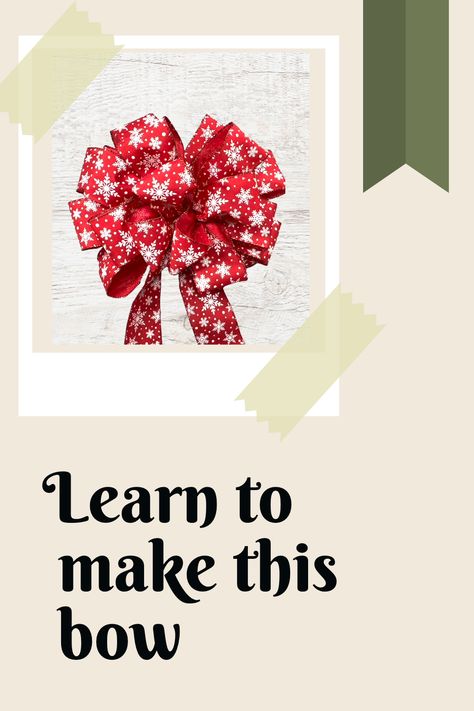 How Do You Make A Wreath Bow, How To Make Big Fluffy Bows, How To Make Large Ribbon Bows, Large Bow Diy How To Make, How To Make Bows With Ez Bow Maker, Making Large Bows For Wreaths, How To Make A Big Loopy Bow, Christmas Wreath Bows Diy How To Make, Bowmaker Tutorials