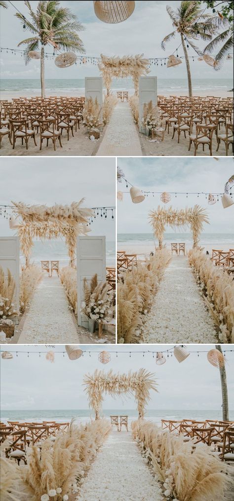 Beach Wedding Colors Schemes, Intimate Reception, Small Beach Weddings, Beach Wedding White, Rustic Beach Wedding, Bohemian Beach Wedding, Boho Wedding Theme, Simple Beach Wedding, Dream Beach Wedding