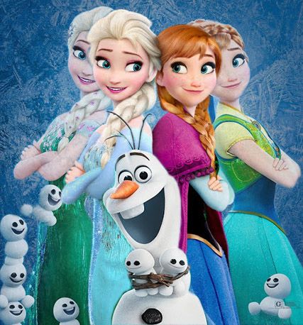 Elsa, Olaf, and Anna Quiz Disney, Film Frozen, Minions 2, Frozen Sisters, Anna Birthday, Jennifer Lee, My Fav Movies, Disney Font, Idina Menzel